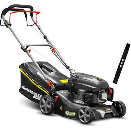 Tondeuse thermique autotractée 144.3cc -
  42cm livrée avec 2 lames + mulching - Gardeo Pro