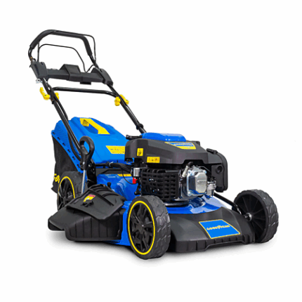 Tondeuse thermique Autotractée 7.5CV
  Démarrage électrique Moteur 4T OHV 224 cm³ Surfaces 2000m² GOODYEAR