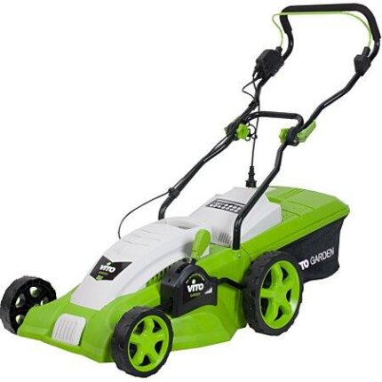 Tondeuse electrique 1800W Moteur
  induction Coupe 42 cm - 3 hauteurs de coupe - bac 50L VITO